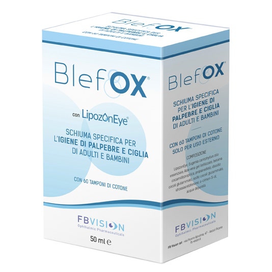 BlefOX Schiuma Per Igiene Palpebre E Ciglia 50ml + 60 Dischetti