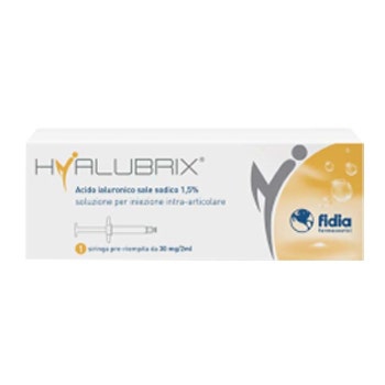 Hyalubrix Siringa Preriempita 30 mg/2 ml Acido Ialuronico Sale Sodico 1,5%