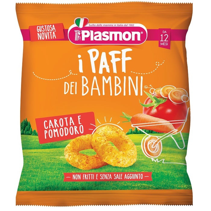 Plasmon Dry Snack Paff Carota E Pomodoro 12M 15g