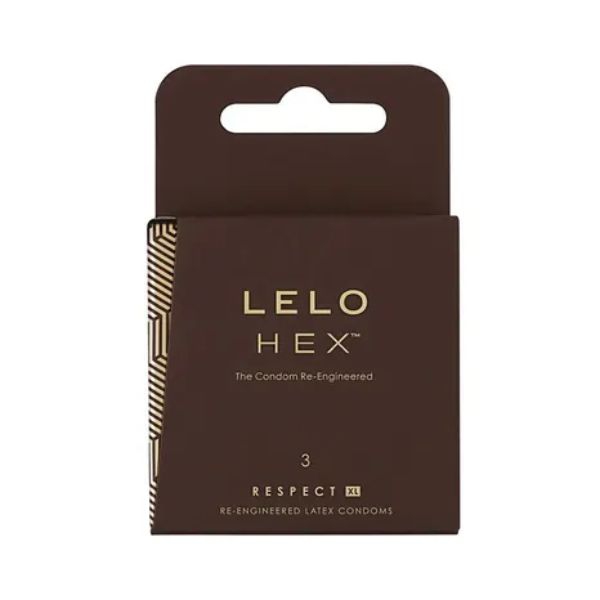 Lelo Hex Respect Preservativi XL Lattice Naturale 3 Pezzi