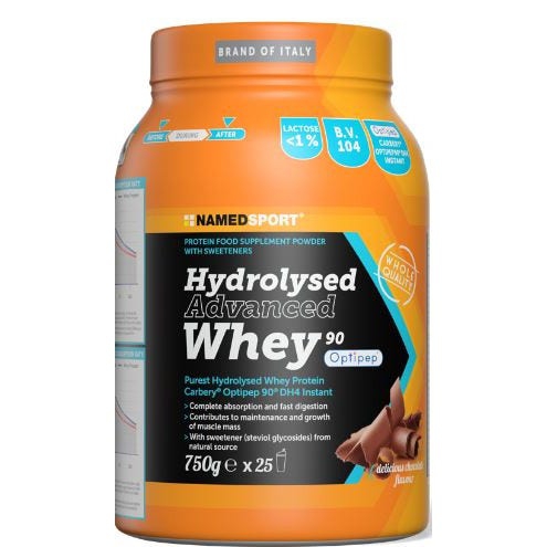 Named Sport Hydrolysed Advanced Whey Delicious Chocolate Integratore Proteico 75