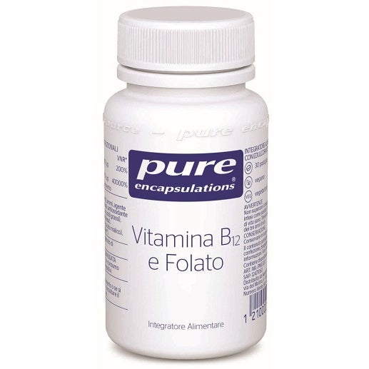 Pure Encapsulations Vitamina B12 E Folato 30 Pastiglie