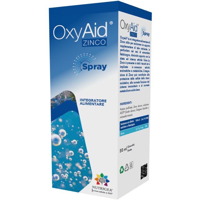 Oxyaid Zinco Spray Integratore Orale di Ossigeno 50 ml