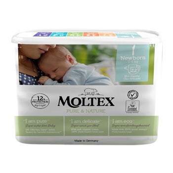 Moltex Pure&Nature New Born Pannolini 2/4kg Taglia 1 22 Pezzi