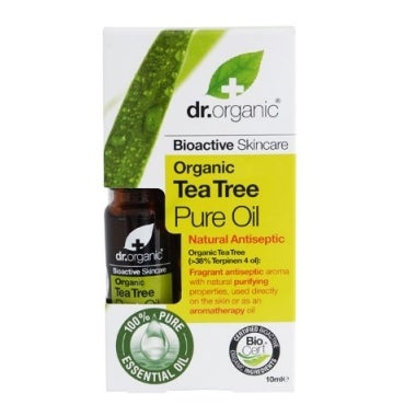 Dr. Organic Tea Tree Olio Essenziale Antibatterico 10 ml