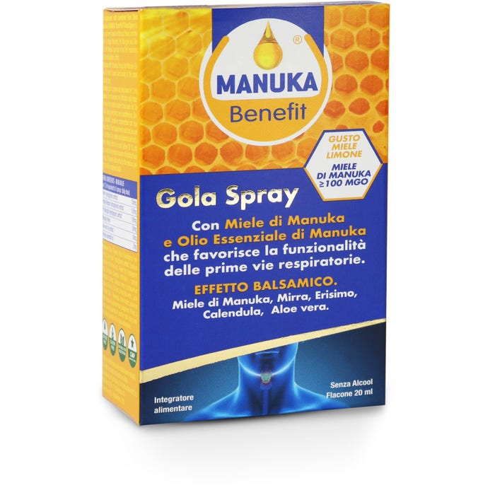 Optima Manuka Benefit Gola Spray Integratore Benessere Cavo Orale 20 ml