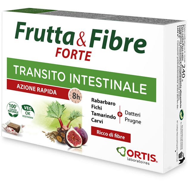 Frutta e Fibre Forte Integratore per Transito Intestinale Pigro Occasionale 12