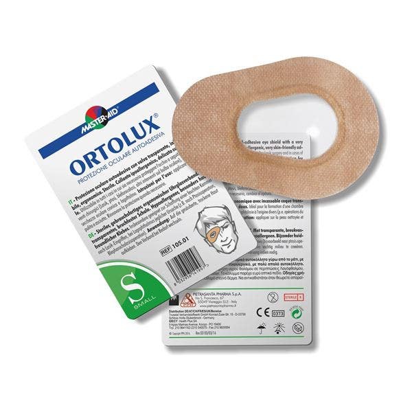 Ortolux Protezione Oculare Sterile Autoadesiva Con Valva Trasparente Taglia S