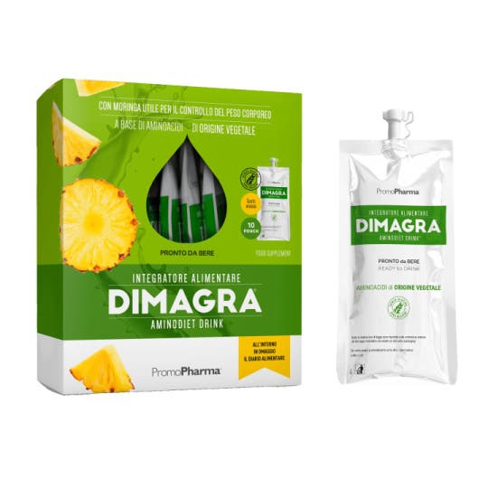 Dimagra Aminodiet Drink Integratore Gusto Ananas 10x80 g