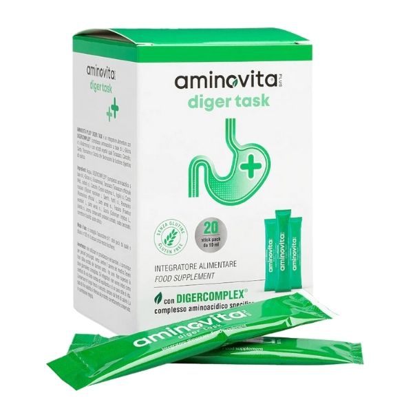 Aminovita Plus Diger Task Integratore Per Funzione Digestiva Ed Epatica 20 Stick