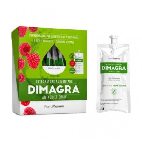 Dimagra Aminodiet Drink Integratore Gusto Lampone 10x80 g