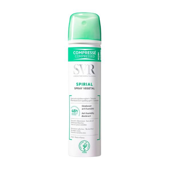 SVR Spirial Spray Vegetal Deodorante Anti-Umidit Corporea 48h 75 ml