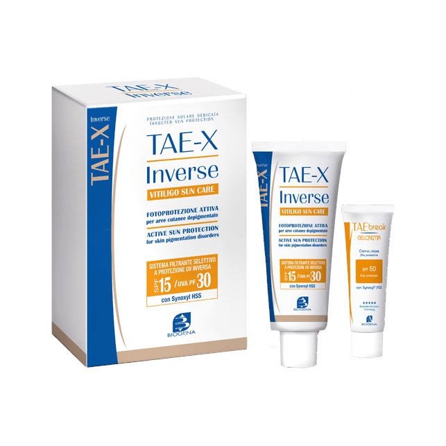 TAE X Inverse Vitiligo Sun Care Fotoprotettore Per Aree Cutanee Depigmentate 50