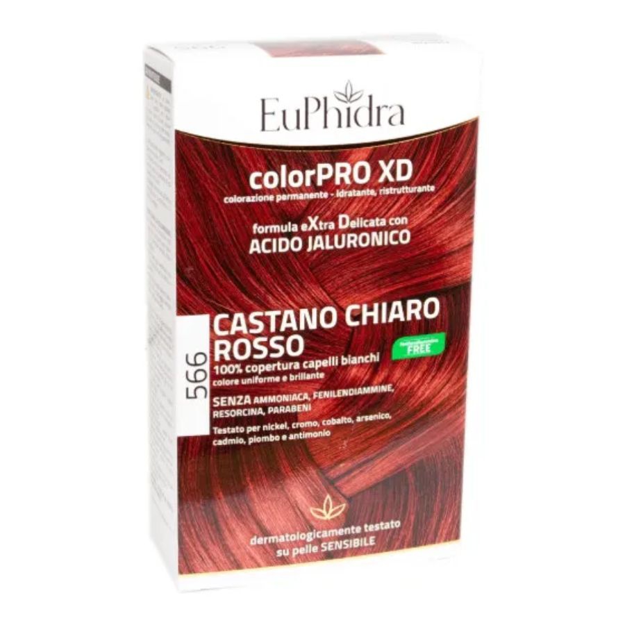 Euphidra ColorPRO XD 566 Castano Chiaro Rosso Tintura Extra Delicata