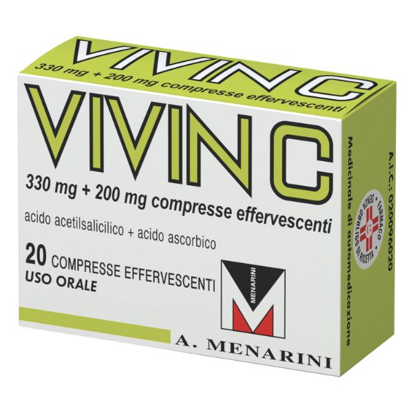 Vivin C 330 Mg   200 Mg Compresse Effervescenti 20 Compresse