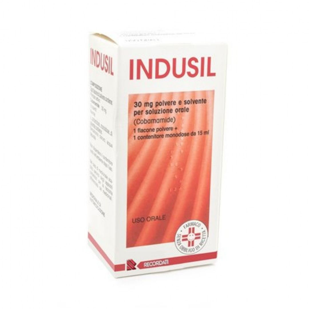 Indusil 30 Mg Polvere E Solvente Per Soluzione Orale 1 Flacone Polvere   1 Contenitore Monodose 15 Ml