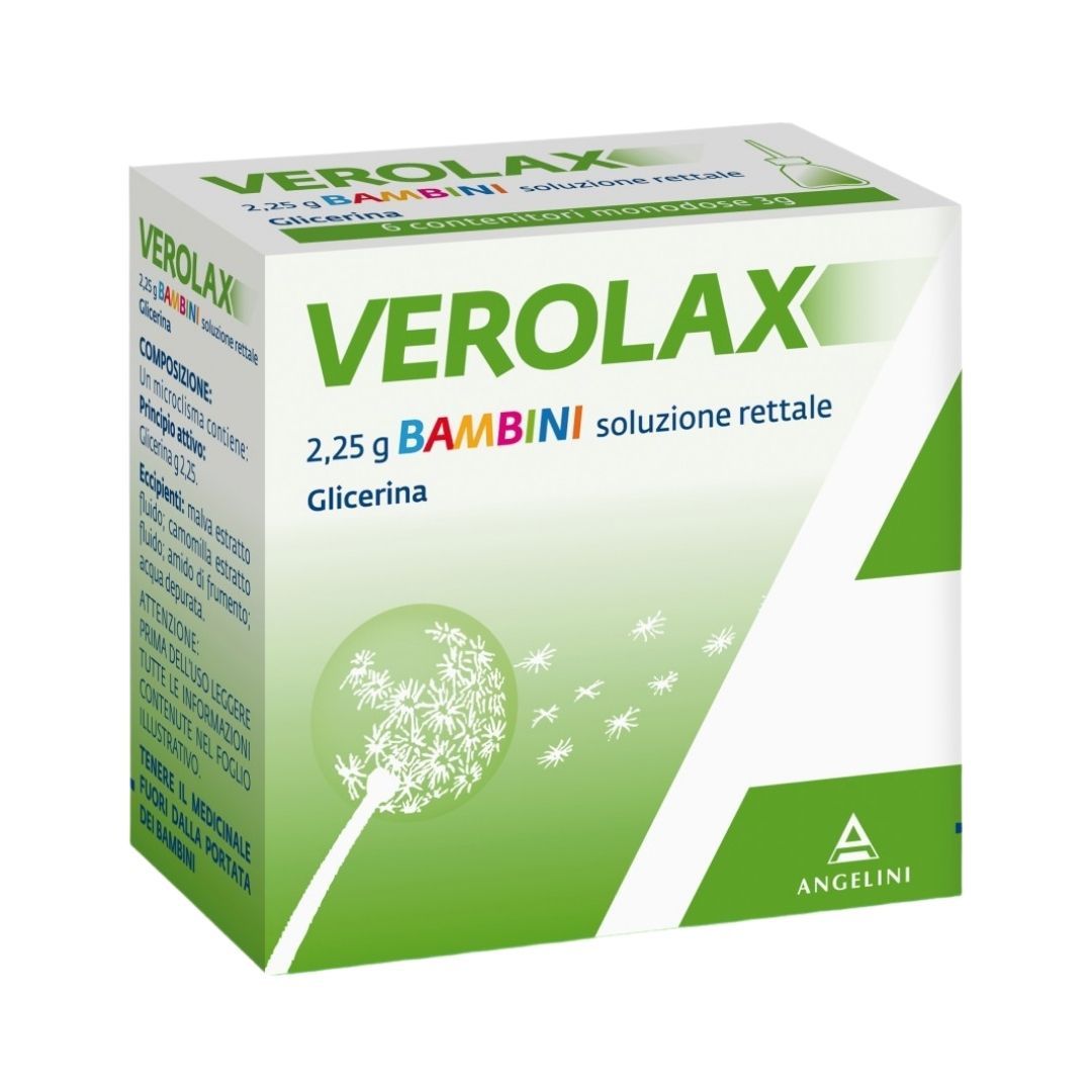 Verolax 3 G Bambini Soluzione Rettale 6 Contenitori Monodose