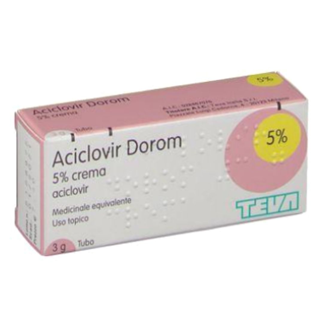 Aciclovir Dorom 5% Crema Tubo 3 G