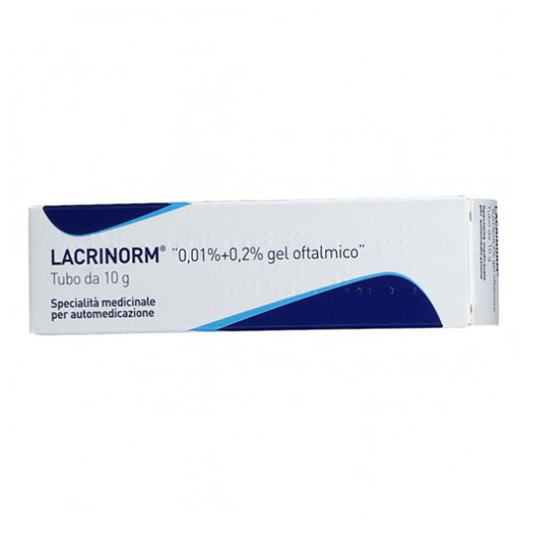Lacrinorm 0 01%   0 2% Gel Oftalmico Tubo 10 G