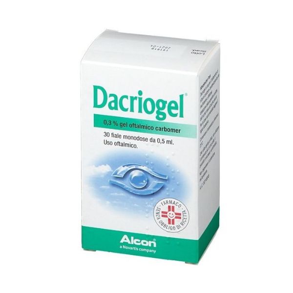 Dacriogel 3 Mg/G Gel Oftalmico 30 Fiale Da 0,5 Ml