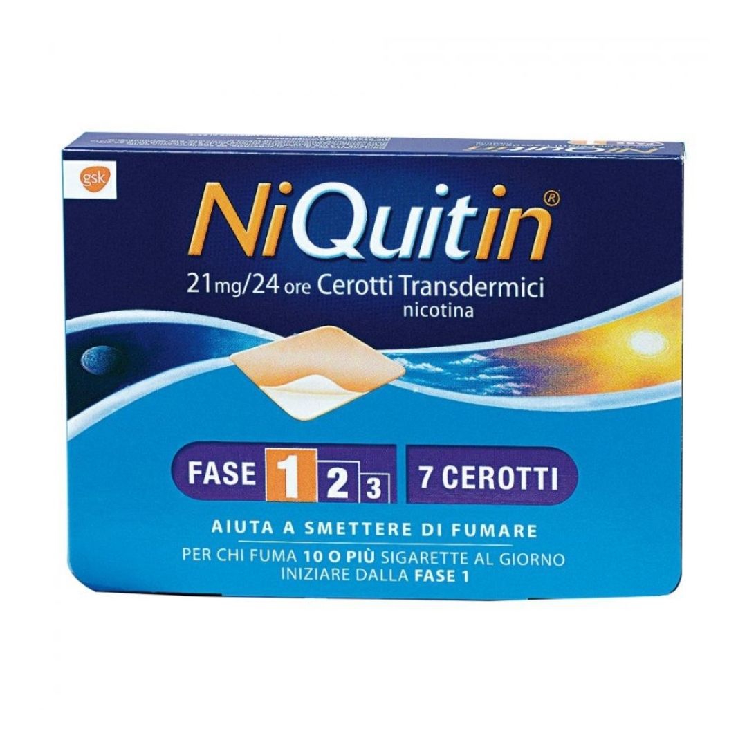 Niquitin 21 Mg/24 H Cerotti Transdermici 7 Cerotti In Bustine