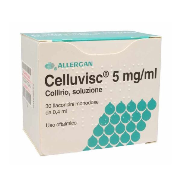 Celluvisc 5 Mg Ml Collirio  Soluzione 30 Flaconcini Monodose Da 0 4 Ml