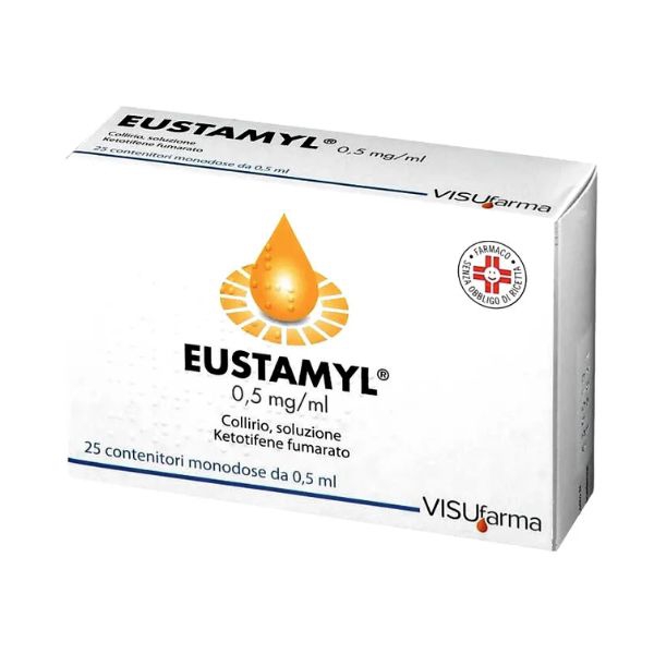 Eustamyl 0,05% Collirio, Soluzione 25 Contenitori Monodose Da 0,5 Ml