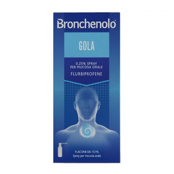 Bronchenolo Gola 0 25% Spray Per Mucosa Orale Flacone Da 15 Ml