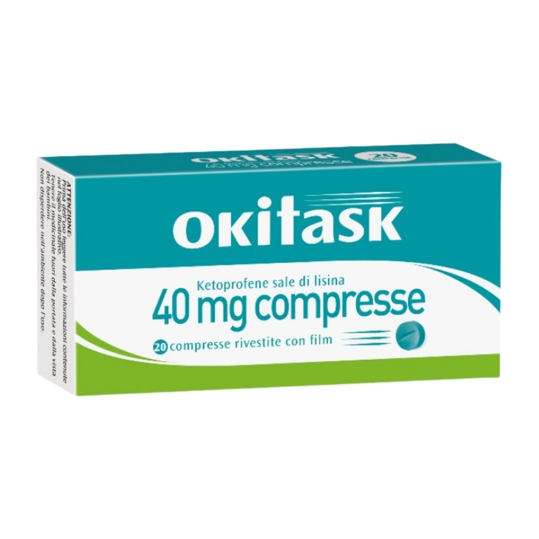 Okitask 40 Mg Compressa Rivestita Con Film  20 Compresse In Blister Al Al