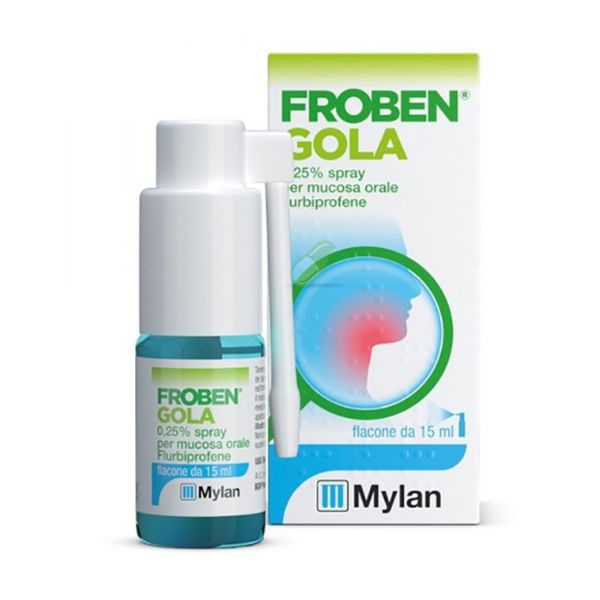 Froben Gola 0 25% Spray Per Mucosa Orale Flacone Da 15 Ml