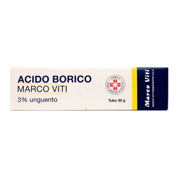 Acido Borico Mv 3% Unguento Tubo Da 30 G