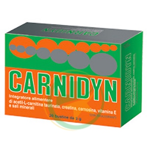 Carnidyn Integratore Alimentare Creatina Carnosina Vitamina E 20 Buste 5 g