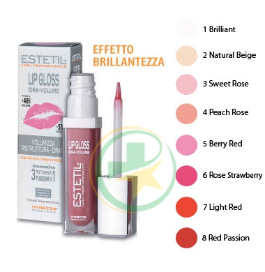 Estetil Linea Trattamenti Labbra Lip Gloss Lucidalabbra Volumizzante Colore 1