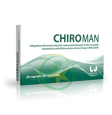 LJ Pharma Linea Benessere Uomo Chiroman Integratore Alimentare 20 Capsule