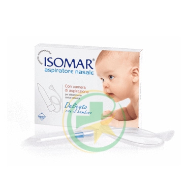 Isomar Linea Pulizia e Salute del Naso Aspiratore Nasale Bambini con 3 Ricambi