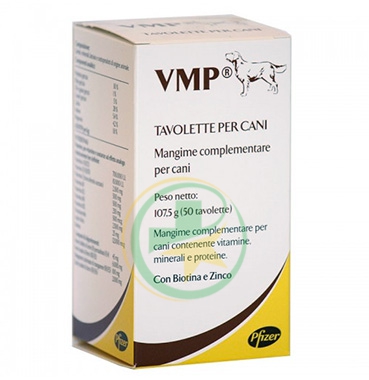 Zoetis Pfizer Linea Animali Domestici VMP Vitamine Cani Integratore 50 Compresse