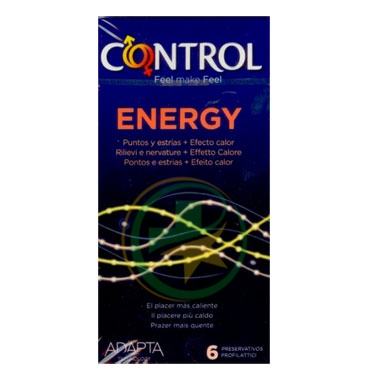 Control Linea Contraccezione e Protezione 6 Profilattici Adapta Energy Speciali