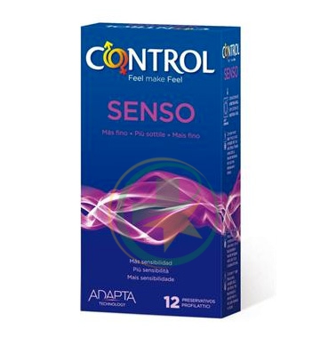 Control Linea Contraccezione Protezione 12 Profilattici Sottili Adapta Senso