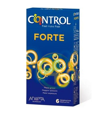 Control Linea Contraccezione Protezione 6 Profilattici Spessore Adapta Forte