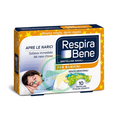GlaxoSmithKline Linea RespiraBene 30 Bretelline Nasali Bambini Pelli Normali