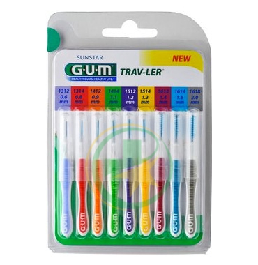 GUM Linea Igiene Dentale Quotidiana Trav-Ler 1414 4 Scovolini Misura 1,1 mm