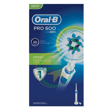 Oral-B Linea Igiene Dentale Quotidiana Pro 600 CrossAction Spazzolino Elettrico