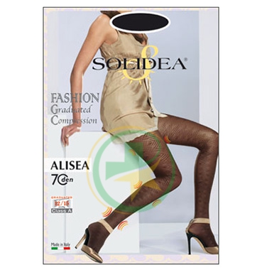 Solidea Linea Preventiva Fashion Alisea Collant 70 Denari Graduato 2-M Nero
