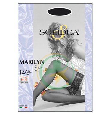 Solidea Linea Preventiva Marilyn Calza Autoreggente 140 Den Graduata 3-ML Nero