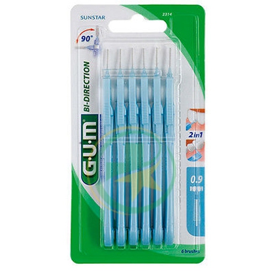 GUM Linea Igiene Dentale Quotidiana Bidirection 2314 Scovolino Micro-Fine