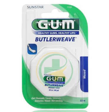 GUM Linea Igiene Dentale Quotidiana Butlerweave Filo Interdentale Cerato 1155