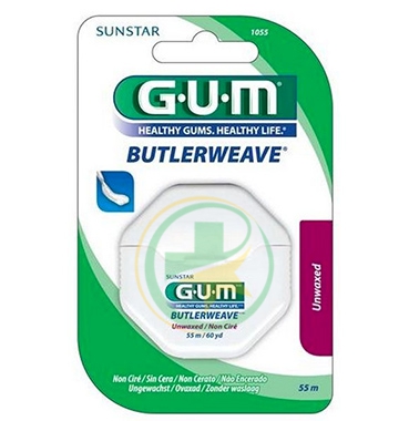 GUM Linea Igiene Dentale Quotidiana Butlerweave Filo Interdentale NonCerato 1055