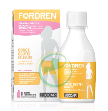 Zuccari Linea Drenante Fordren cosce glutei cellulite Soluzione 25 Giorni 250 ml