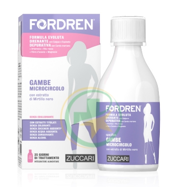 Zuccari Linea Drenante FORDREN GAMBE MICROCIRCOLO Soluzione 25 Giorni 250 ml