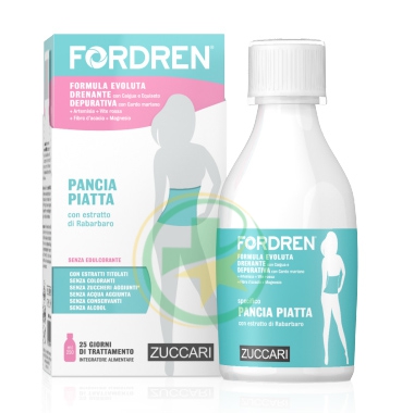 Zuccari Linea Drenante FORDREN PANCIA PIATTA Soluzione 25 Giorni 250 ml